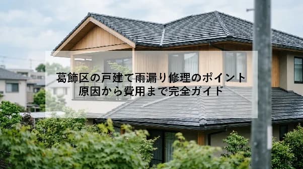 葛飾区の戸建て雨漏り修理のポイント|原因から費用まで完全ガイド